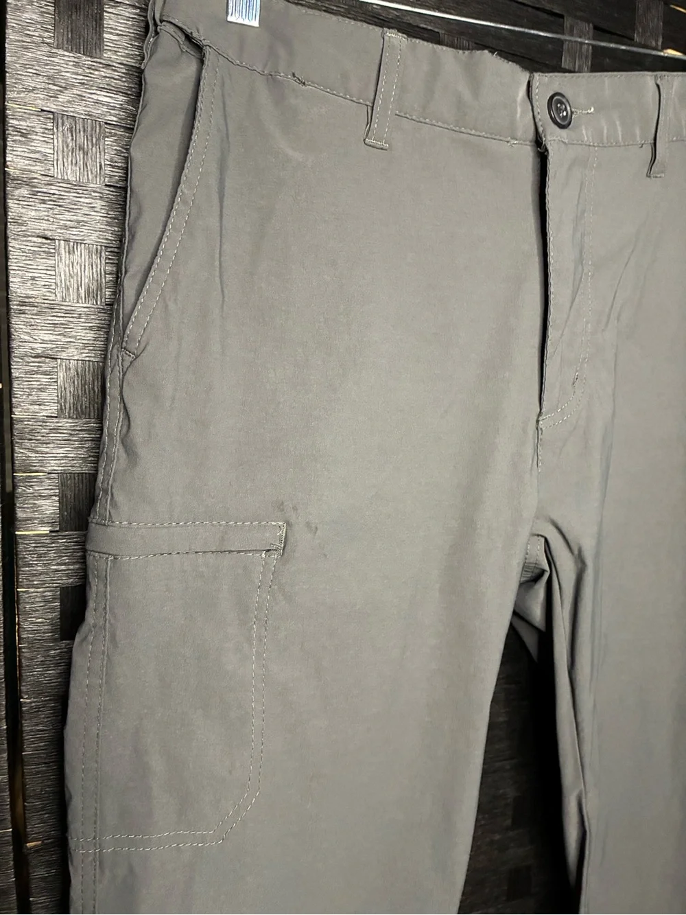 Men's Gray Cargo Pants - Classic Utility Trousers